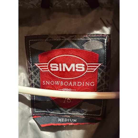 SIMS Snowboarding 76 Jacket Purple Fur Hooded Size Med Women's Snap Full Zip - Picture 5 of 8